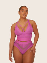 Gia Bralette & Brief Set : Vibrant Purple