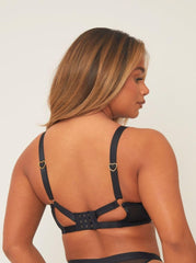Sheer Balcony Bra Bundle : Black & Leopard