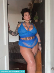 Gia Bralette & Brief Set : Dazzling Blue