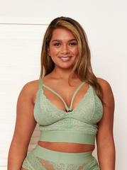 Gia Bralette : Basil Green