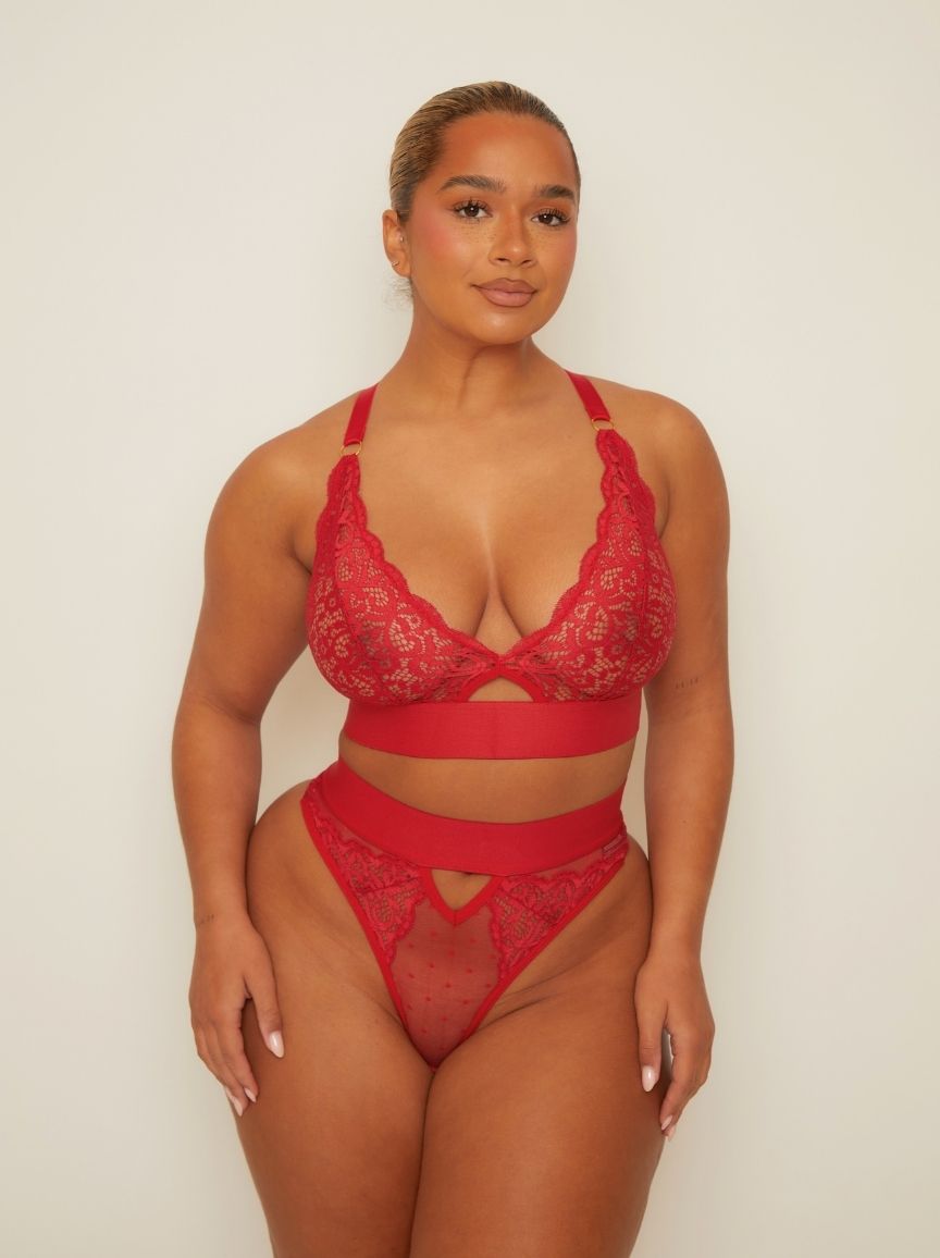 Julisa Bralette : Raspberry Red