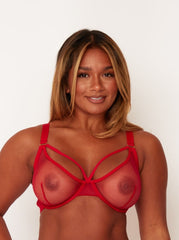 Carina Bra : Sheer Strawberry