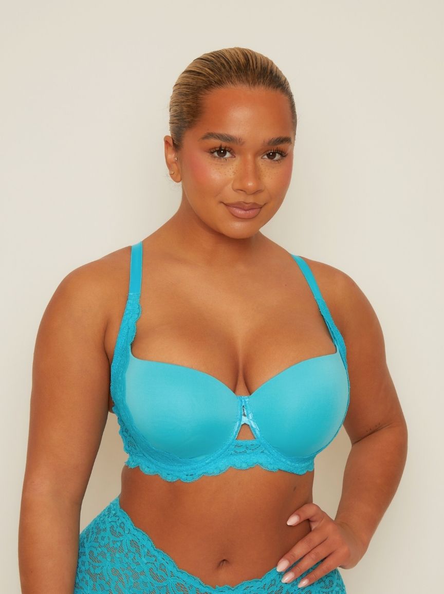 Daley Lace Bra : Bluebird Blue