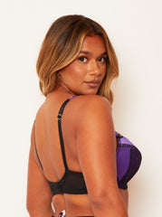 Queenie Bra : Purple Black