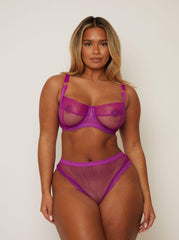 Raya Balcony Bra : Vamp Purple