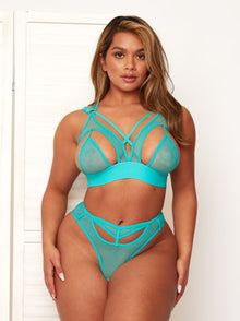  Paloma atlantis green bralette with sexy cut-outs