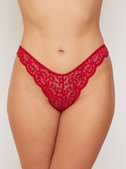 Capella raspberry red sexy lace brazilian