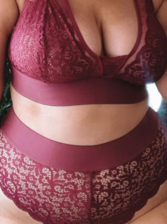 Hallie persian plum brazilian with thick waistband for maximum support