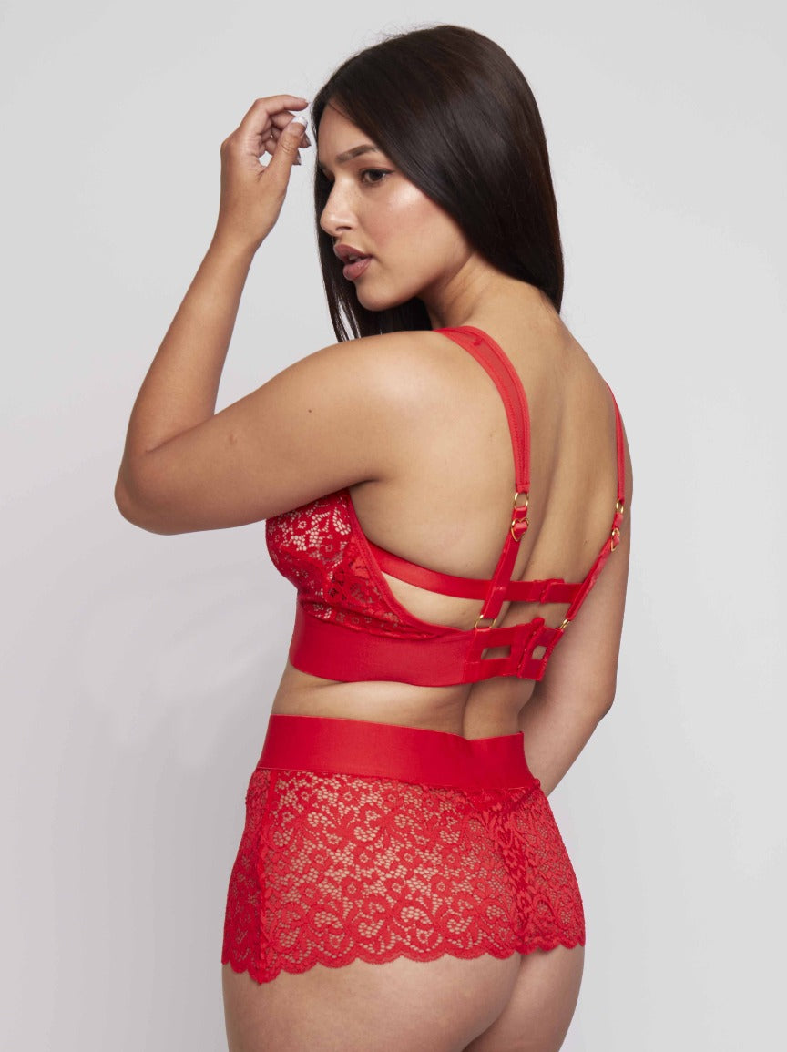 Gigi Bralette : Scarlet Red