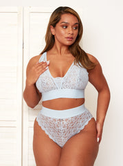 Hallie ballad blue flattering longline bralette