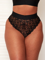 Hallie midnight black brazilian with signature Tutti lace