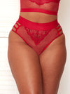 Kayla full coverage brief in raspberry red