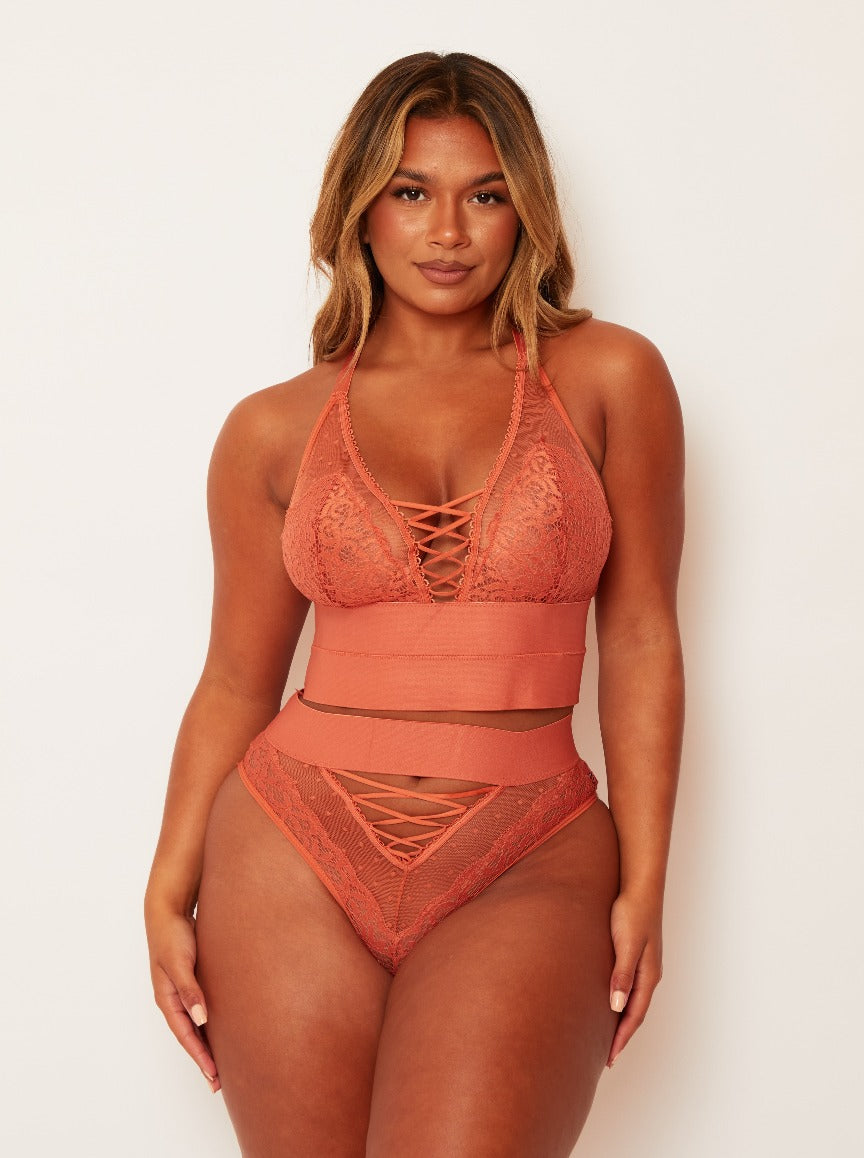 Maya Bralette : Cider Orange